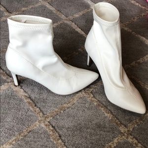 Target white booties (balenciaga style)
